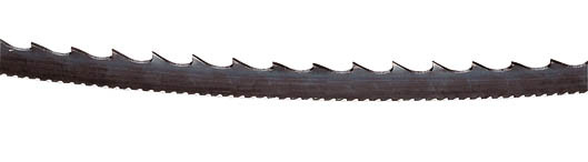 Band saw blades, 10 pieces 8 mm (5/16 in.) wide, 4 teeth per inch, with front and rear cutting teeth