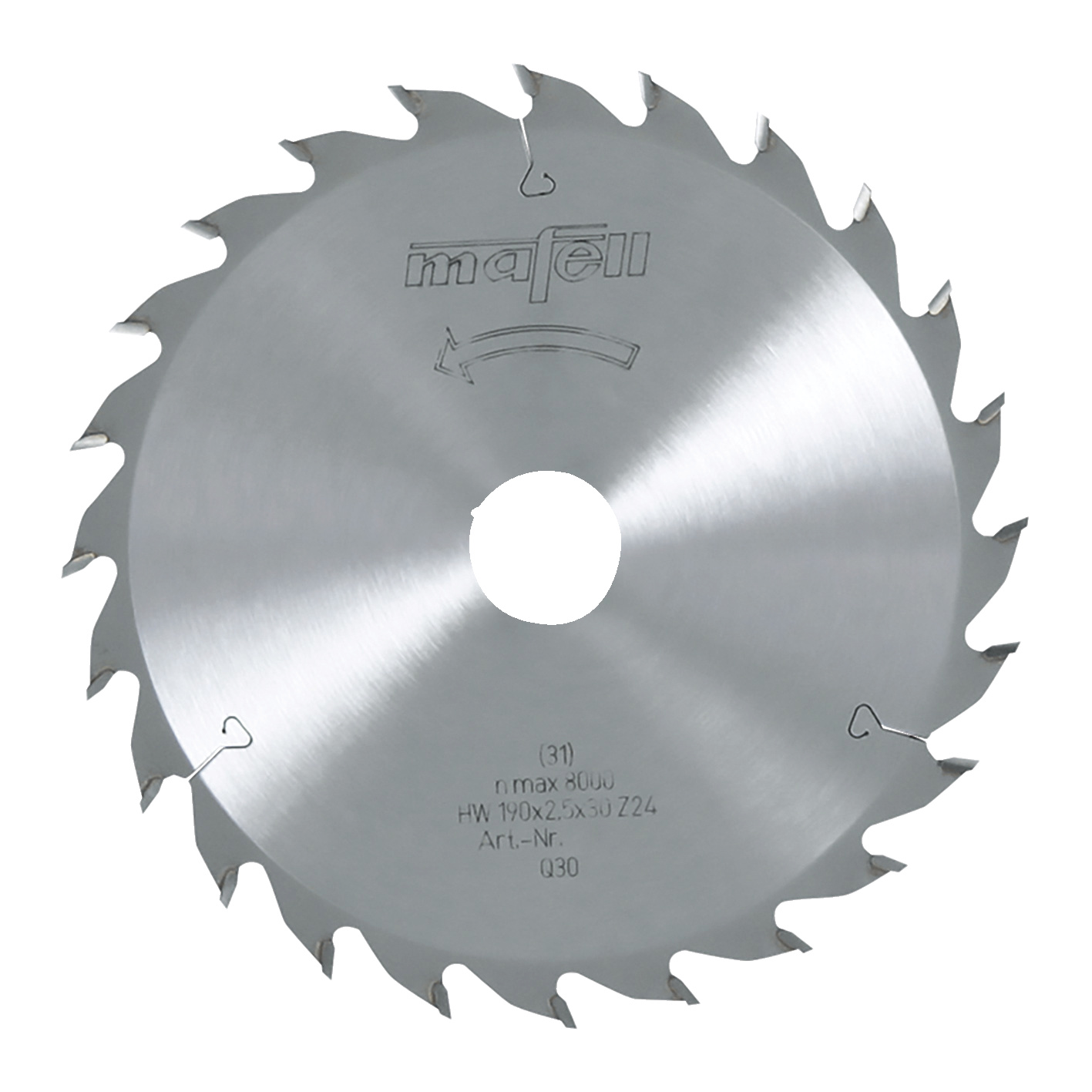 Zaagblad-HM 168 x 1,2/1,8 x 20 mm, Z 24, WZ, voor universele toepassing in hout