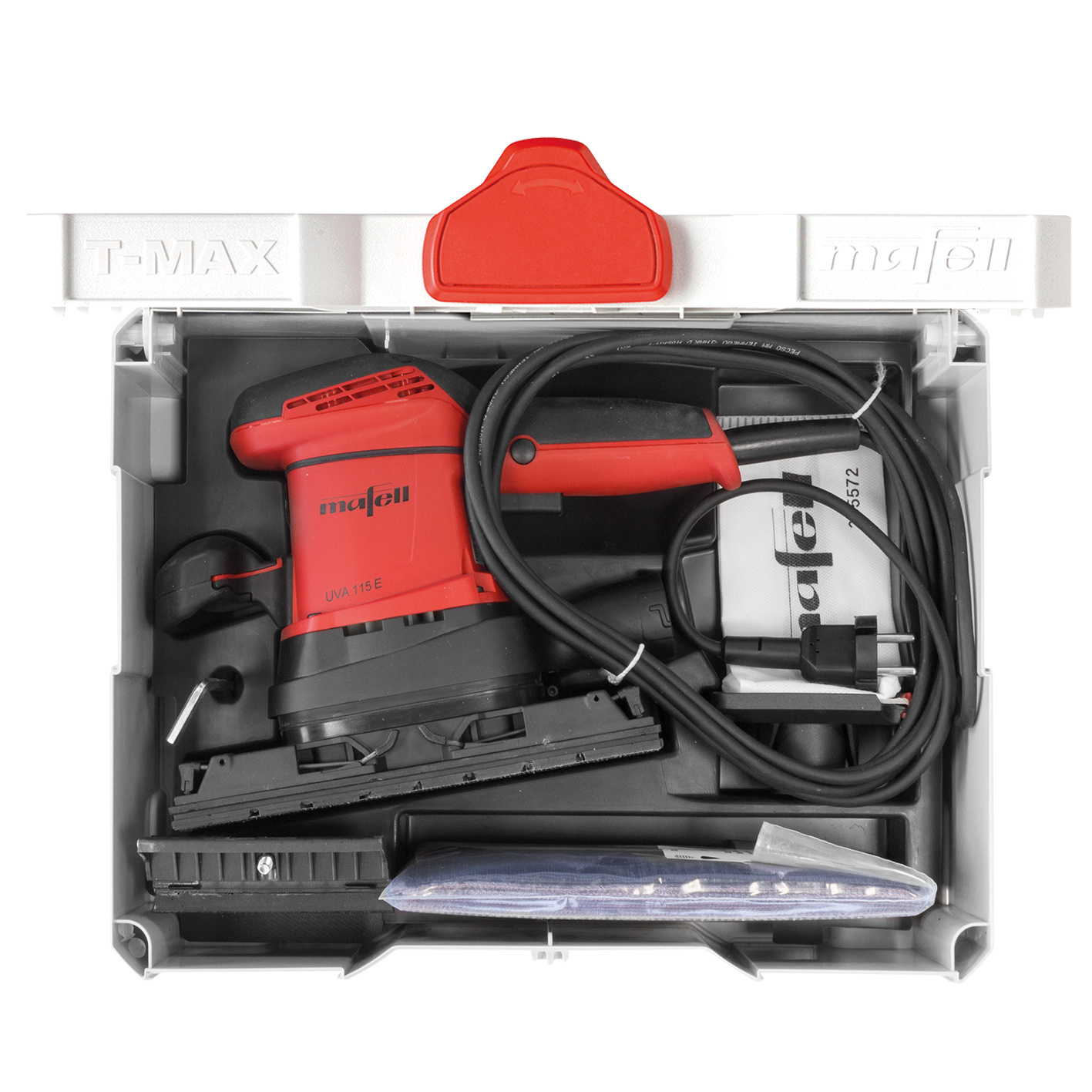 Rystepudser UVA 115 E i T-MAX-kasse