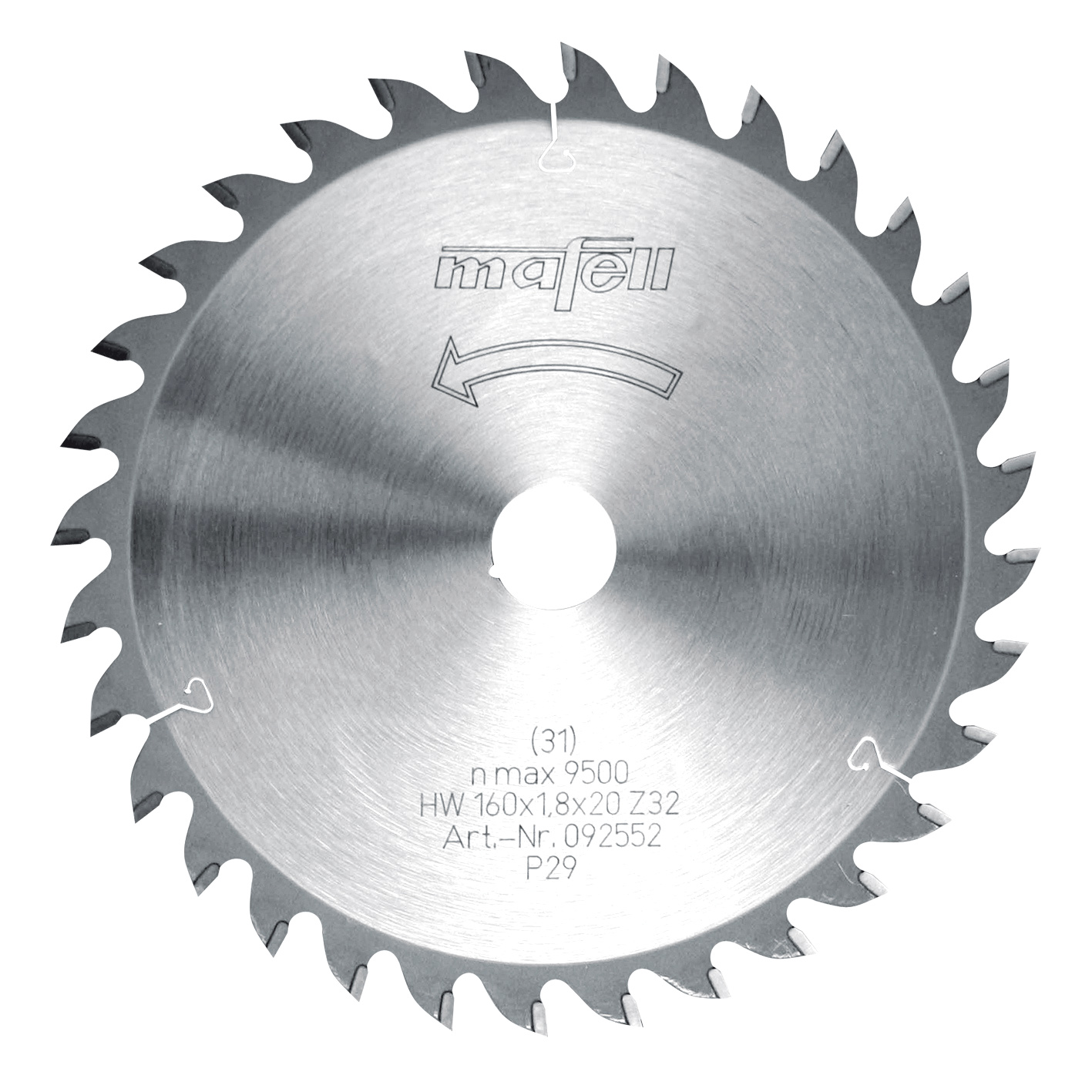 Tarcza pilarska HM 160 x 1,2/1,8 x 20 mm, 32 Z, WZ, cięcie dokładne, drewno