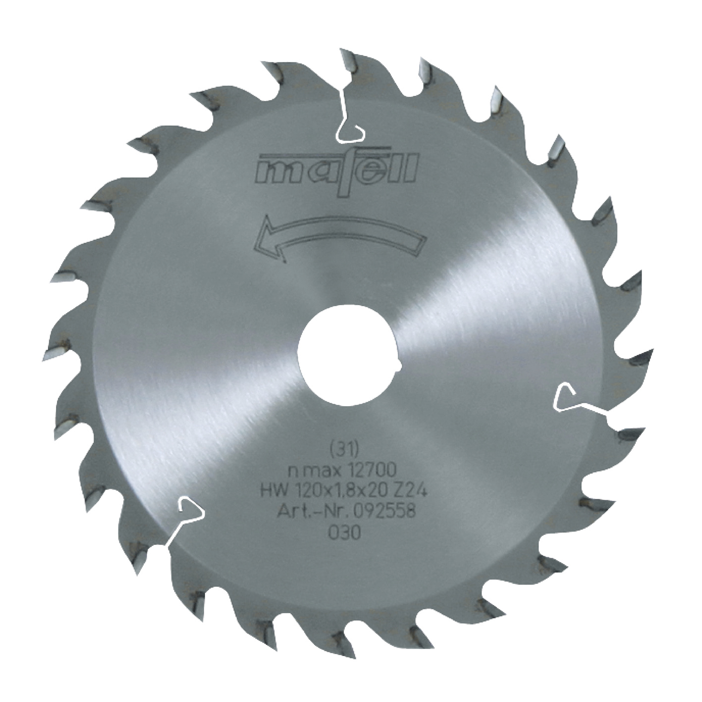 Sägeblatt-HM 120 x 1,2/1,8 x 20 mm, Z 24, WZ, für universellen Einsatz in Holz