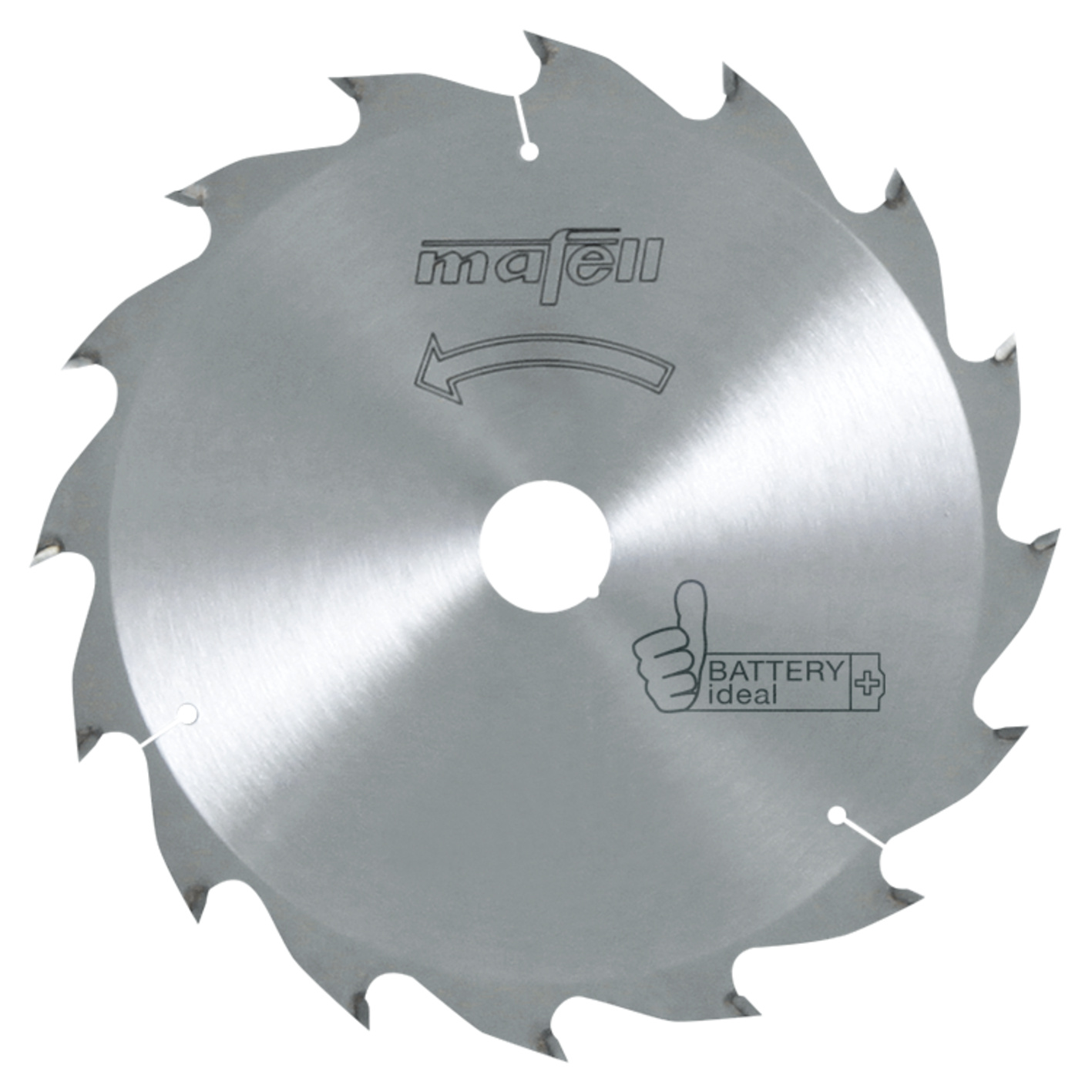 TCT saw blade 185 x 1.2/1.8 x 20 mm, ATB, 16 teeth, Battery ideal, for ripping in wood