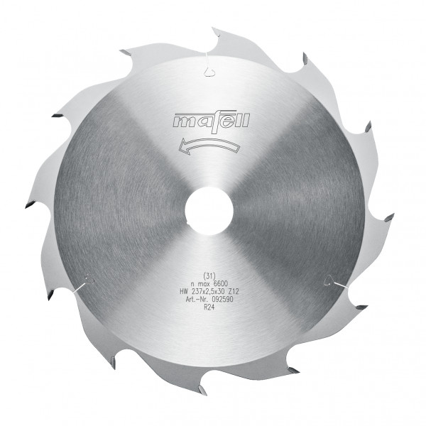 TCT saw blade 237 x 1.8/2.5 x 30 mm (9 5/16 in.), AT, 12 teeth for rip cuts in wood