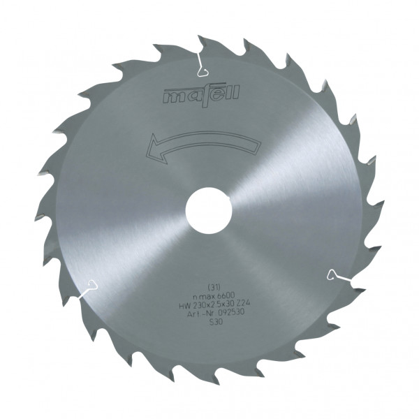 TCT saw blade 230 x 1,8/2,5 x 30 mm (9 1/16 in.), AT, 24 teeth, for universal use (KSP 85 Fc)