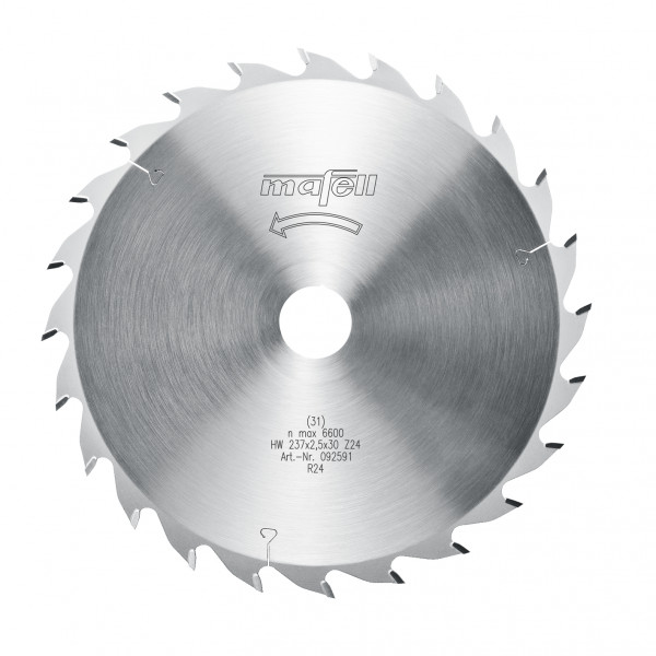 TCT saw blade 237 x 1,8/2,5 x 30 mm (9 5/16 in.), AT, 24 teeth, for rip cuts and cross-cutting in wood